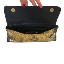 Load image into Gallery viewer, Baguette Clutch  - Smoky Gold Metallic
