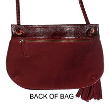 Load image into Gallery viewer, Tassel Bag - Burgundy Suede
