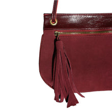 Load image into Gallery viewer, Tassel Bag - Burgundy Suede
