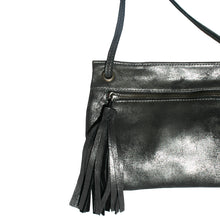 Load image into Gallery viewer, Tassel Bag - Dull Black Metallic
