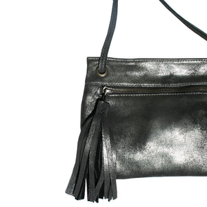 Tassel Bag - Dull Black Metallic