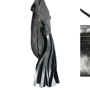 Tassel Bag - Dull Black Metallic
