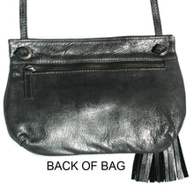 Load image into Gallery viewer, Tassel Bag - Dull Black Metallic
