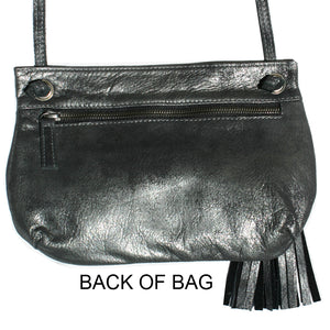 Tassel Bag - Dull Black Metallic