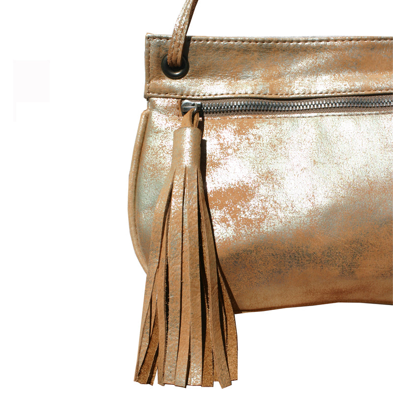 Tassel Bag - Dull Neutral Metallic