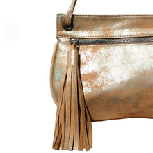 Load image into Gallery viewer, Tassel Bag - Dull Neutral Metallic
