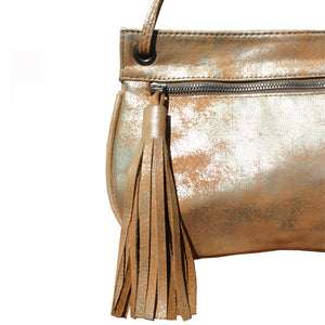 Tassel Bag - Dull Neutral Metallic