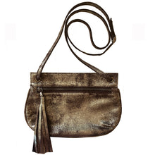 Load image into Gallery viewer, Tassel Bag - Dull Brown Metallic
