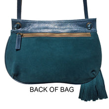 Load image into Gallery viewer, Tassel Bag - Teal Suede
