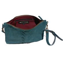 Load image into Gallery viewer, Laced Detail Bag - Teal Suede
