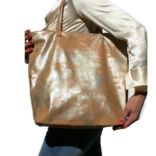 Load image into Gallery viewer, Tote Bag - Dull Neutral Metallic
