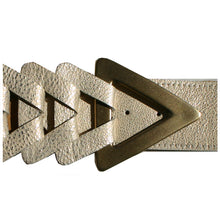 Load image into Gallery viewer, Triangle Waist Belt - Champagne Metallic
