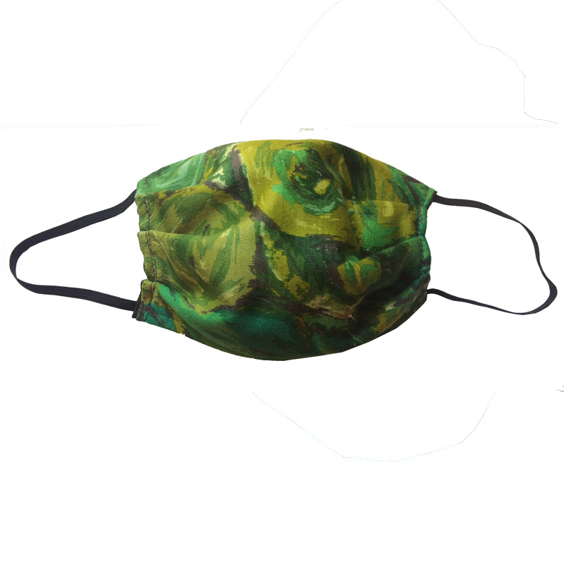 KW Mask - Vintage Avocado Abstract Floral