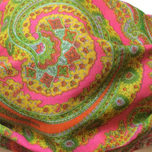 Load image into Gallery viewer, KW Mask - Vintage Pink, Green &amp; Yellow Paisley

