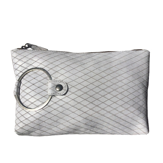 Ring Clutch - White Lazercut