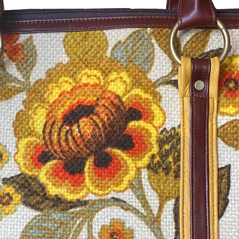 Weekender Travel Bag - Vintage Yellow Floral