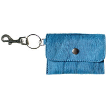 Load image into Gallery viewer, Coin Purse Key Chain - Sky Blue Fur
