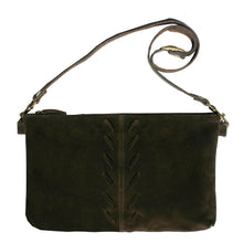 Load image into Gallery viewer, Laced Detail Bag - Chocolate Suede
