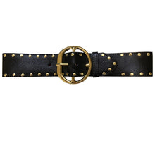 Load image into Gallery viewer, Chunky Studded Waist Belt - Black
