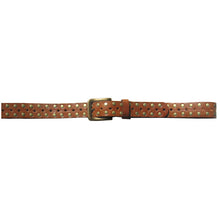 Load image into Gallery viewer, Skinny Studded Belt - Cognac
