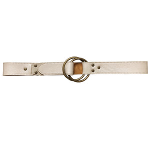Double-Ring Belt - Cream