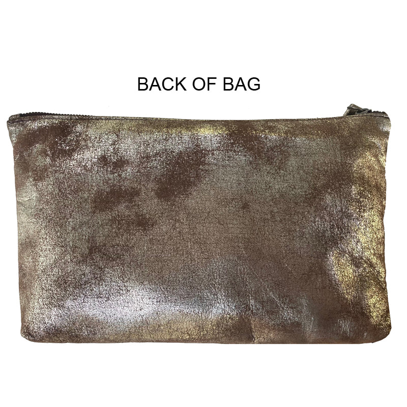 Ring Clutch - Soft Brown Metallic
