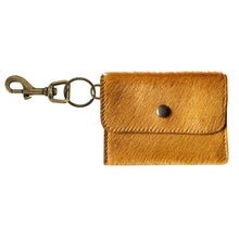 Load image into Gallery viewer, Coin Purse Key Chain - Goldenrod Fur
