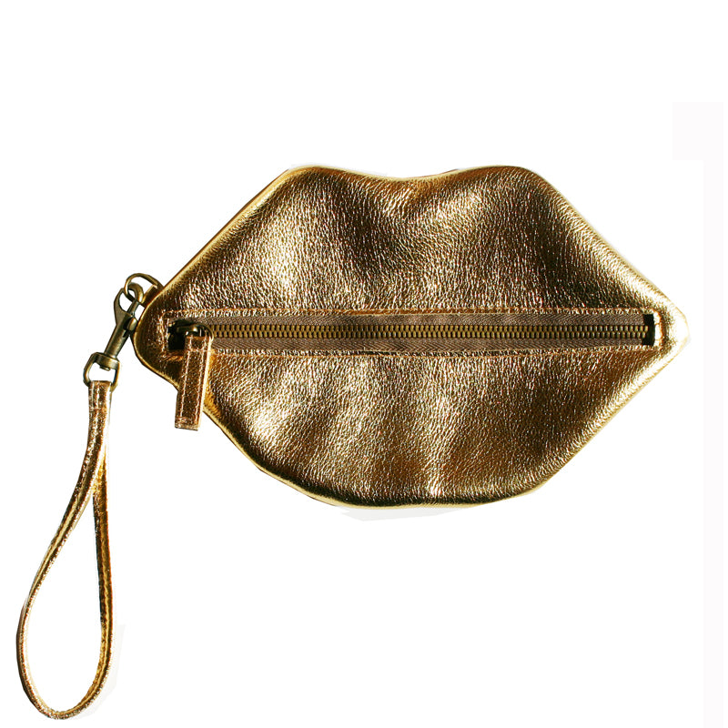 Kiss Wristlet - Gold