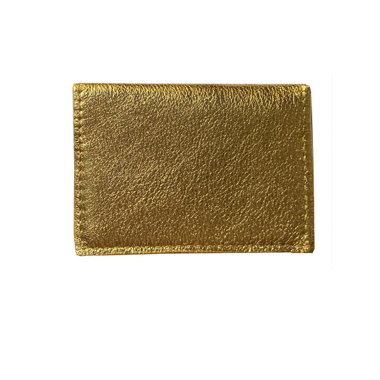 Folding Wallet - Gold Metallic