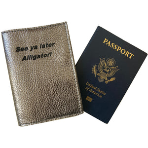 Passport Holder - Gunmetal