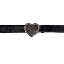 Load image into Gallery viewer, Heart Belt - Black wBlack Heart
