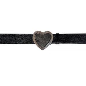 Heart Belt - Black wBlack Heart