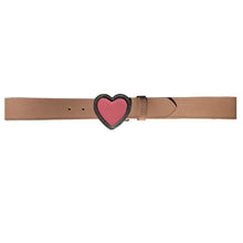 Load image into Gallery viewer, Heart Belt - Nude wPink
