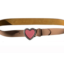Load image into Gallery viewer, Heart Belt - Nude wPink
