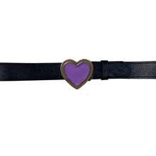 Load image into Gallery viewer, Heart Belt - Black wPurple Heart
