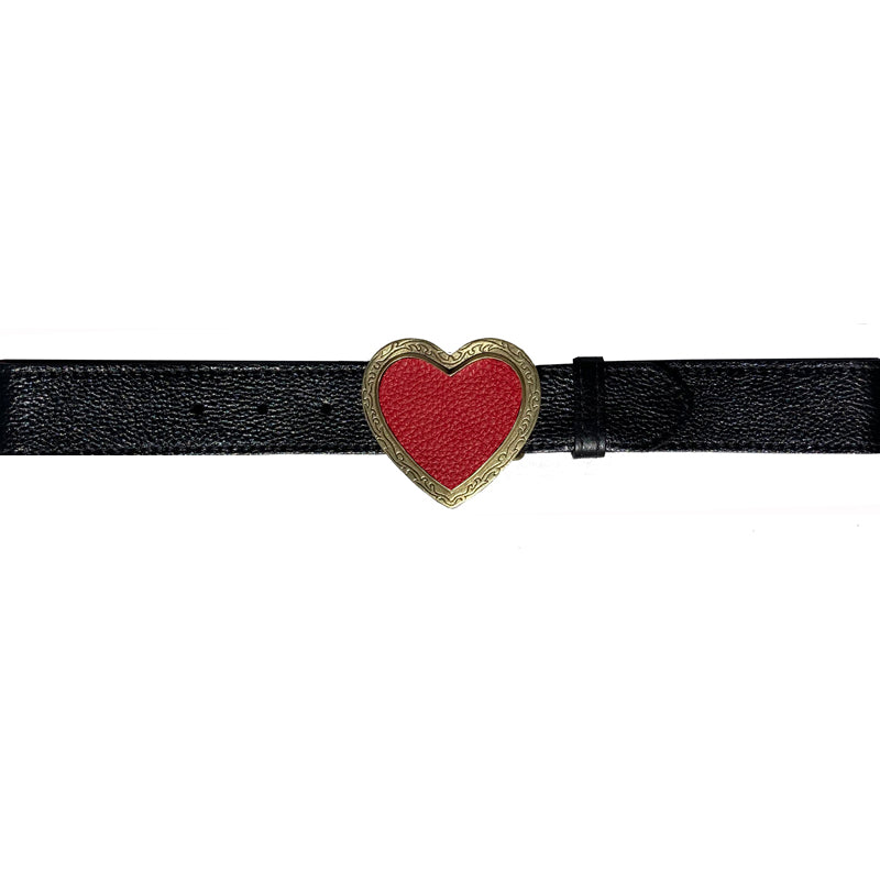 Heart Belt - Black wRed