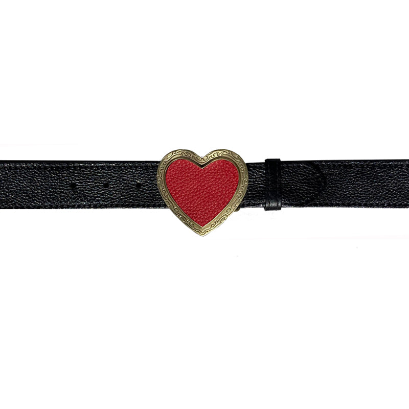 Heart Belt - Black wRed