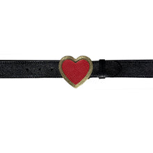 Load image into Gallery viewer, Heart Belt - Black wRed
