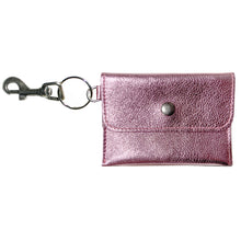 Load image into Gallery viewer, Coin Purse Key Chain - Light Pink Metallic
