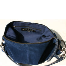 Load image into Gallery viewer, Slouchy Bag - Royal Blue Suede
