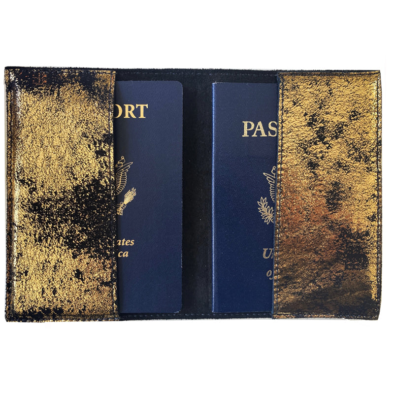 Passport Holder - Smoky Gold Metallic
